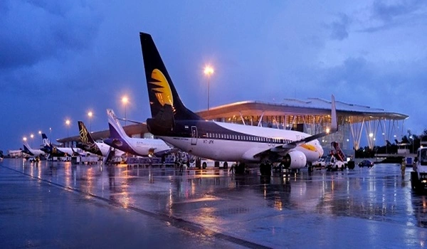 Kempegowda International Airport located near Prestige Windgates with modern terminal view